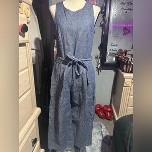 NWOT Banana Republic Navy Blue Sleeveless Jumpsuit